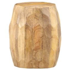 Greatstore Stolička ve tvaru bubnu masivní mangovníkové dřevo