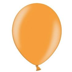 PartyDeco Balónky latexové metalické – 27 cm oranžová 100 ks