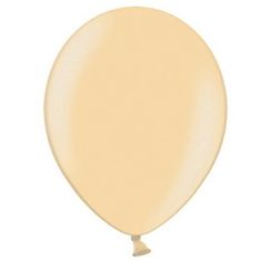 PartyDeco Balónky latexové metalické 27 cm sv.oranžová 100 ks