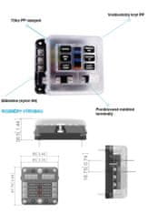 Stualarm Sdružené pojistkové pouzdro 6-way (pc4-47)