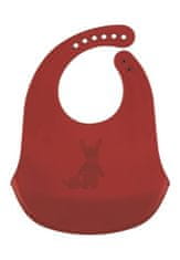 Sterntaler bryndák silikonový, 24 cm x 32 cm, vínově červený, oslík Emmily 6792107