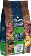 POLARIS bezobilné granule s čerstvým masem Junior Large Breed s jehněčím a lososem 12 kg