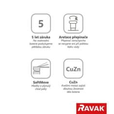 Ravak TD F 022.00/150 Vanová nástěnná 150 mm X070131 - Ravak