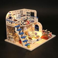 HABARRI Miniatura domečku DIY LED loděnice