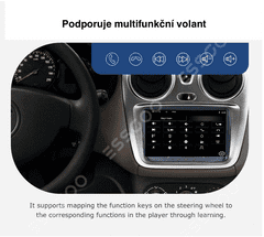 Podofo 7" Autorádio pro Dacia Sandero, Duster, Logan, Dokker Android s GPS navigací, WIFI, USB, Bluetooth, Android rádio Dacia Dokker Sander Logan Duster