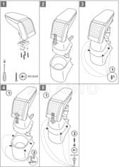 Rati Loketní opěrka - područka STANDARD, Hyundai i20, 2008-2014