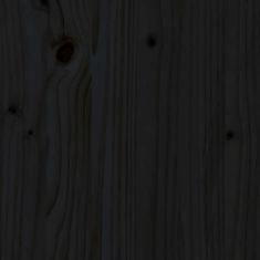 Greatstore Dílenský stůl černý 140x50x80 cm masivní borovice