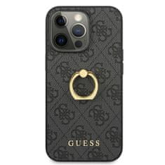 Guess GUHCP13L4GMRGR hybrid silikonové pouzdro iPhone 13 / 13 Pro 6.1" grey 4G with ring stand