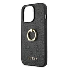 Guess GUHCP13L4GMRGR hybrid silikonové pouzdro iPhone 13 / 13 Pro 6.1" grey 4G with ring stand