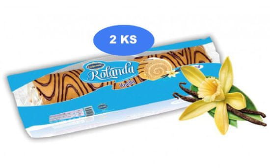 Rolanda swiss roll Vanilla 300g (2 ks)