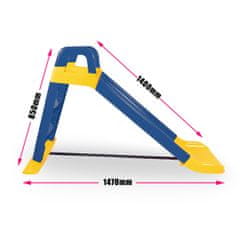 Doloni Skluzavka s madlem 140 cm Modro-žlutá