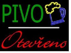 Neon PIVO Otevřeno