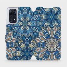 Mobiwear Flipové pouzdro na mobil Xiaomi Redmi Note 11 / 11S - V108P Modré mandala květy