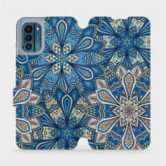 Mobiwear Flip pouzdro na mobil Nokia G21 / Nokia G11 - V108P Modré mandala květy