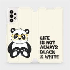 Mobiwear Flip pouzdro na mobil Samsung Galaxy A13 - M041S Panda - life is not