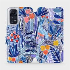 Mobiwear Flipové pouzdro na mobil Xiaomi Redmi Note 11 / 11S - MP03P Modrá květena