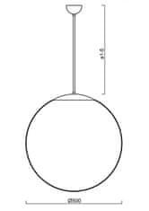 OSMONT OSMONT 66605 ISIS P4 závěsné plastové svítidlo bílá IP40 4000 K 41W LED DALI