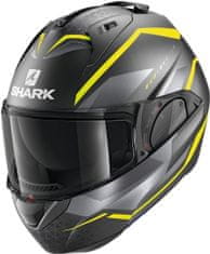 SHARK přilba EVO-ES Yari Mat black/anthracite/silver XS