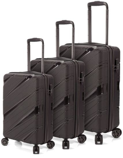 BENZI Sada kufrů BZ 5627 Black 3-set