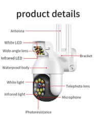 KAMERAK.cz PTZ otočná kamera iCam365-281 3MPx s dvěma objektivy 50Led