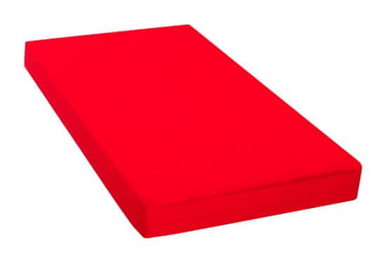 Kaarsgaren 2v1 Červené prostěradlo 70x140cm a chránič matrace