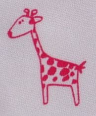 Kaarsgaren Letní deka 150x200cm z biobavlny žirafy červené