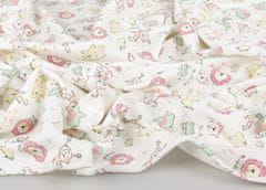 Kaarsgaren Letní deka 70x100cm bavlna růžová zvířátka