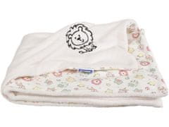 Kaarsgaren Dětská smetanová deka růžový lev Wellsoft bavlna