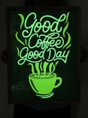 Traiva Svítící obraz - Retro Good Coffee formát A4 - Kód: 04925