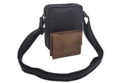 MERCUCIO Pánské kožené crossbody černá nappa 250588