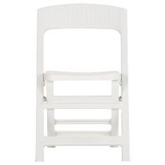 Greatstore Skládací zahradní židle 4 ks PP bílé