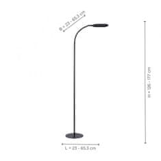 PAUL NEUHAUS LEUCHTEN DIREKT is JUST LIGHT LED stojací svítidlo, černá, CCT, stmívatelné, do interiéru, IP20 3000-6000K