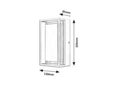 Rabalux Rabalux venkovní nástěnné svítidlo Mendoza LED 6,5W IP65 7109