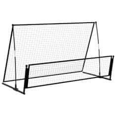 Vidaxl Fotbalový rebounder 2 v 1 202 x 104 x 120 cm ocel