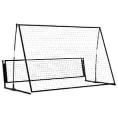 Vidaxl Fotbalový rebounder 2 v 1 202 x 104 x 120 cm ocel