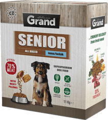 GRAND Deluxe Senior Granule tuňák 11 kg