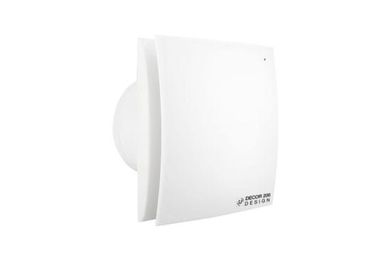 Soler&Palau Ventilátor DECOR 200 CZ Design, vhodný pro koupelny, průtok 163 m³/h, IPX4, zpětná klapka, tichý chod