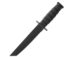 KA-BAR® 1245 Black Tanto Knife taktický nůž 20,2cm, černá, Kraton, plastové pouzdro