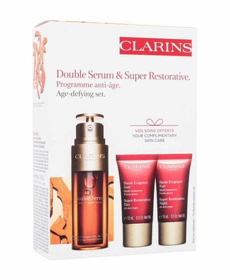 Clarins 50ml double serum & super restorative age-defying