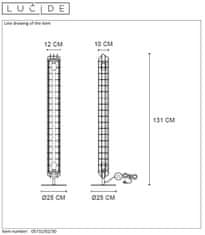 LUCIDE  Stojací lampa EDISON LATTI 2xE27