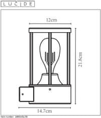 LUCIDE  LORI venkovní nástěnné svítidlo, IP44
