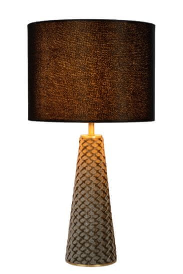 LUCIDE  Stolní lampa Velvet Grey, průměr 25cm