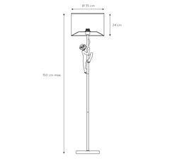 LUCIDE  Stojací lampa EXTRAVAGANZA CHIMP