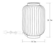 LUCIDE  Stolní lampa Gossa, průměr 19,7cm