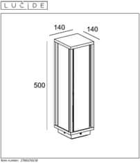 LUCIDE  CLAIRA venkovní stojací lampa, IP54