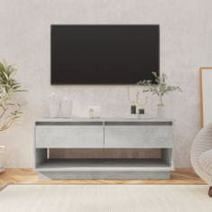 Greatstore TV stolek betonově šedý 102 x 41 x 44 cm dřevotříska