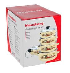 KLAUSBERG Sada smaltovaného hrnců 10 kusů Kb-7170-Bg