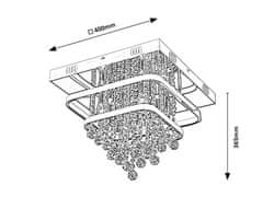 Rabalux Rabalux stropní svítidlo Pallas LED 36W plus E14 4x MAX 40W DIM 2239