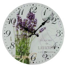 Goba Nástěnné hodiny Lavender kytice 2000083