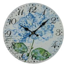 Goba Nástěnné hodiny Hortenzie květina 2000013